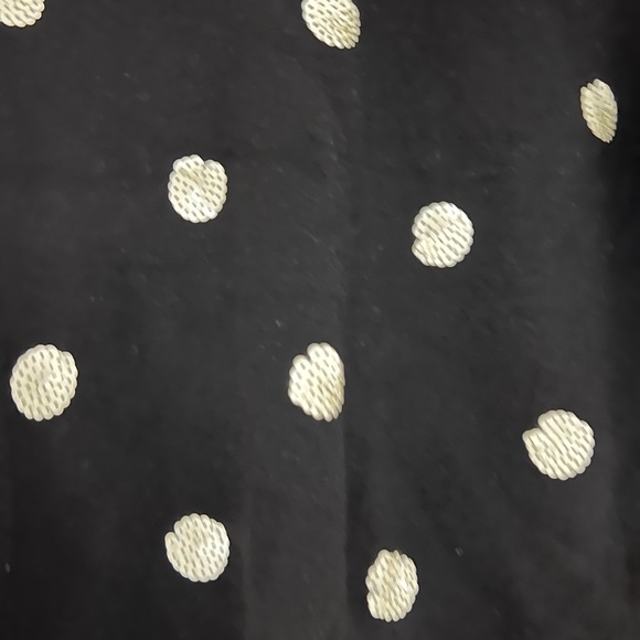 Cashmere sweater by J Crew, size M, black with white paillettes - Picture 2 of 3